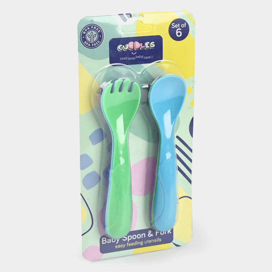 Cuddles Spoon & Fork Set