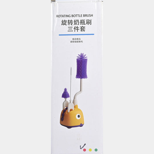 Rotating Bottle Feeder Brush with Stand