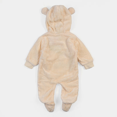 Infant Boys Knitted Character Romper - Cream