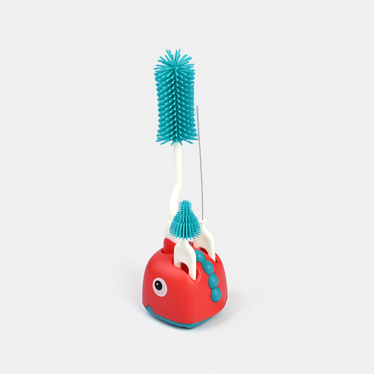 Rotating Bottle Feeder Brush with Stand