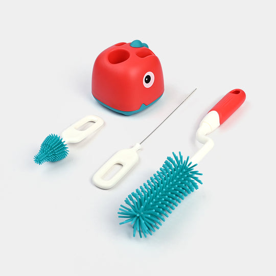 Rotating Bottle Feeder Brush with Stand