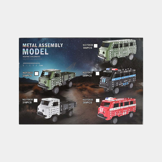 Educational Metal Assembly Model Truck | 386Pcs