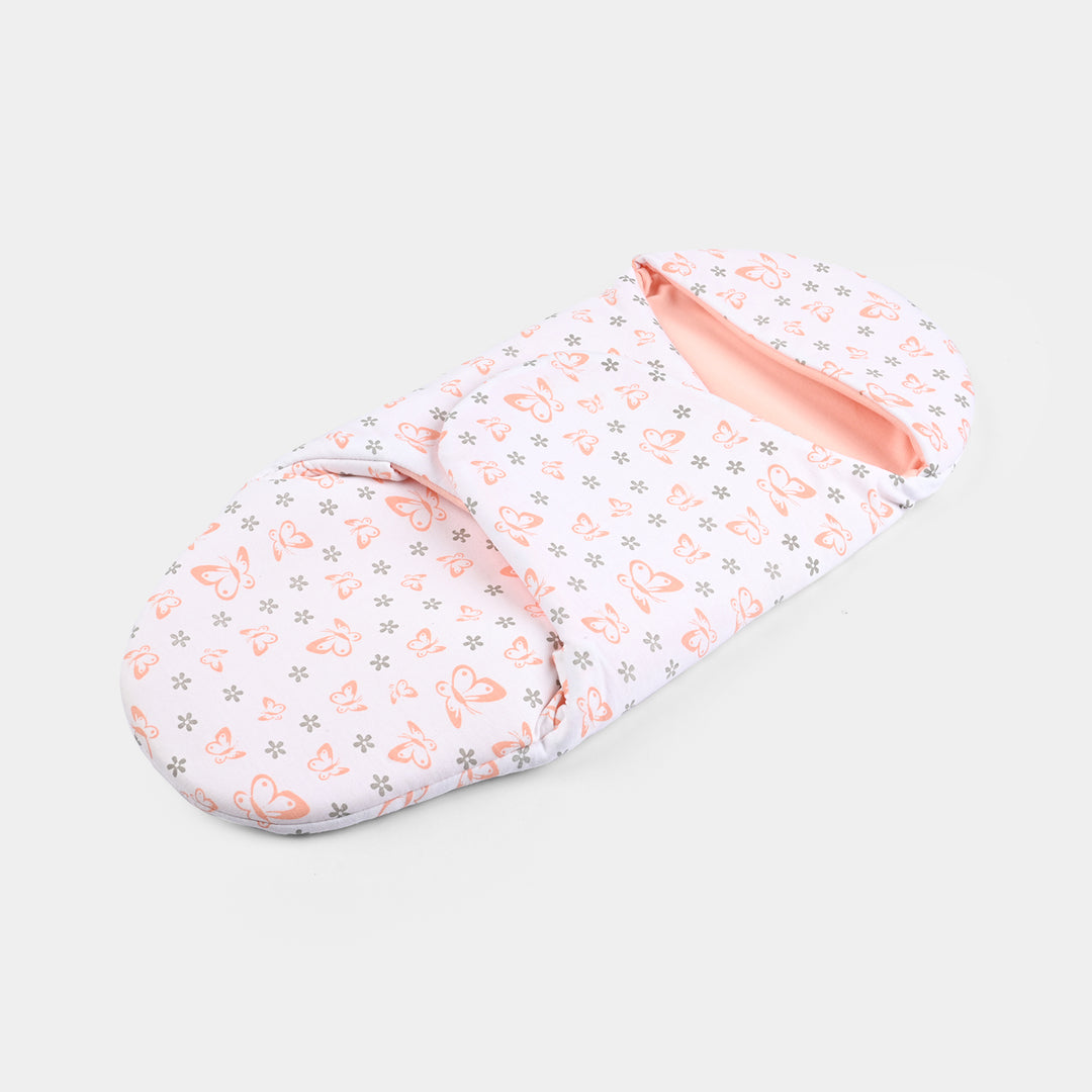 Infant Baby Foam Swaddle Butterfly | Peach