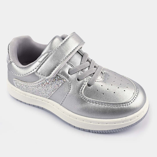 Girls Sneakers 5722-2-SILVER