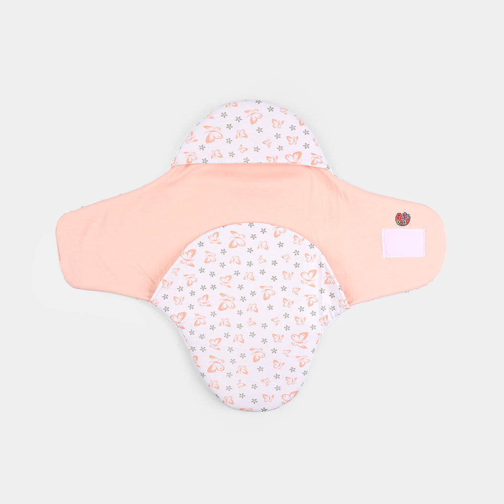 Infant Baby Foam Swaddle Butterfly | Peach