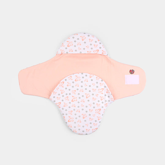 Infant Baby Foam Swaddle Butterfly | Peach