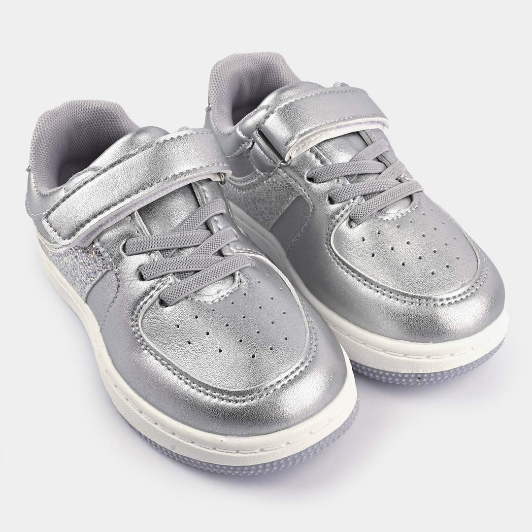 Girls Sneakers 5722-2-SILVER