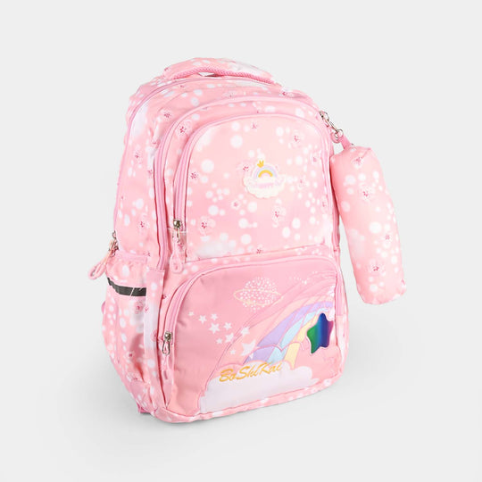 Kids School Backpack With Bottle Pouch