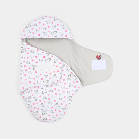 Infant Baby Foam Swaddle Butterfly | Grey