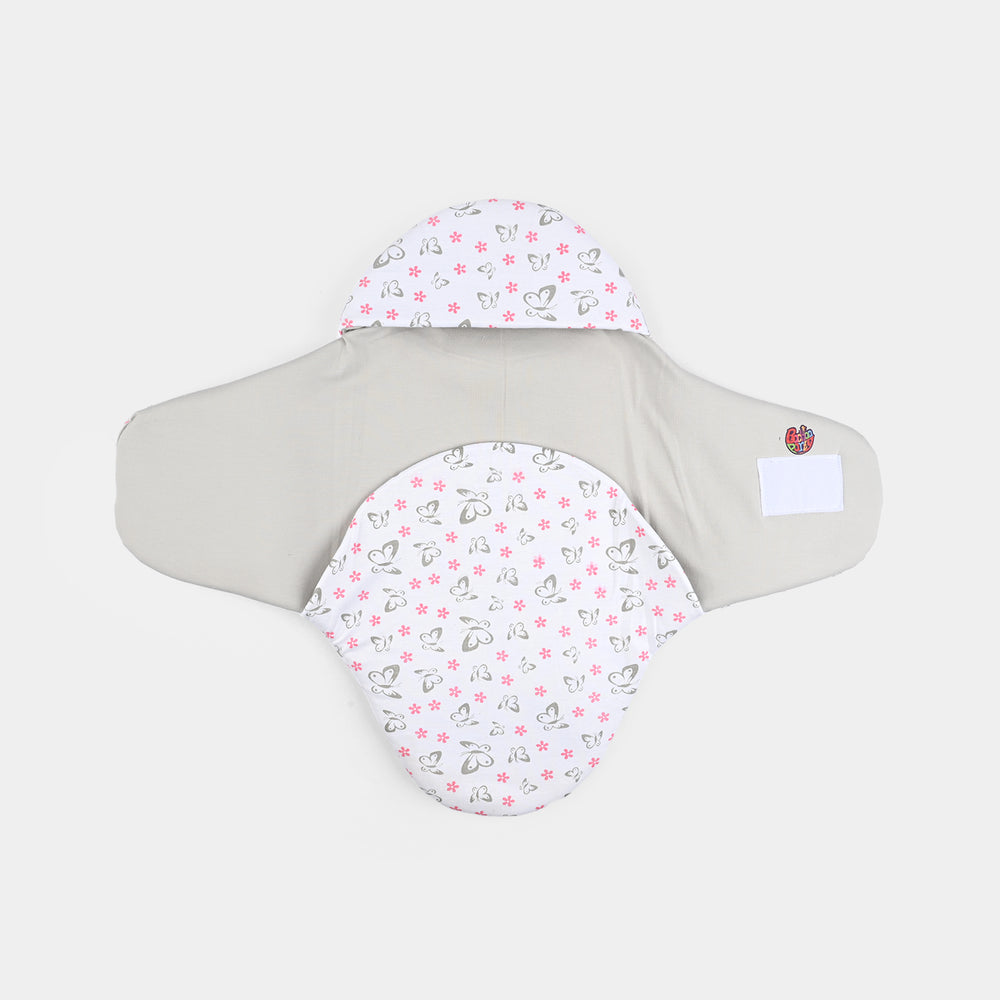 Infant Baby Foam Swaddle Butterfly | Grey