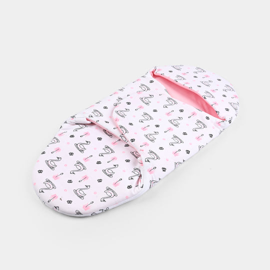 Infant Baby Foam Swaddle Duck | Light Pink