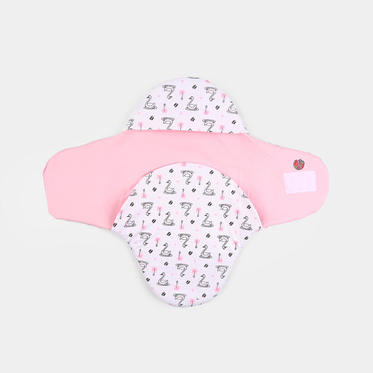 Infant Baby Foam Swaddle Duck | Light Pink