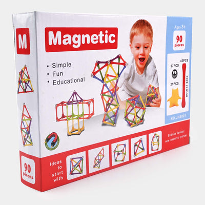 Magnetic Construction Blocks Creative Puzzle 90Pcs