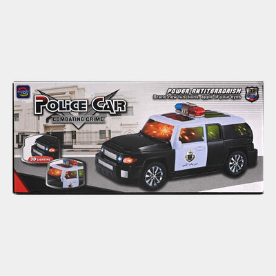 ELECTRIC LIGHT & MUSICAL POLICE CAR TOY