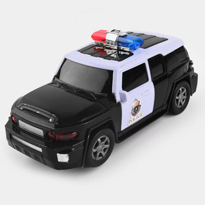 ELECTRIC LIGHT & MUSICAL POLICE CAR TOY