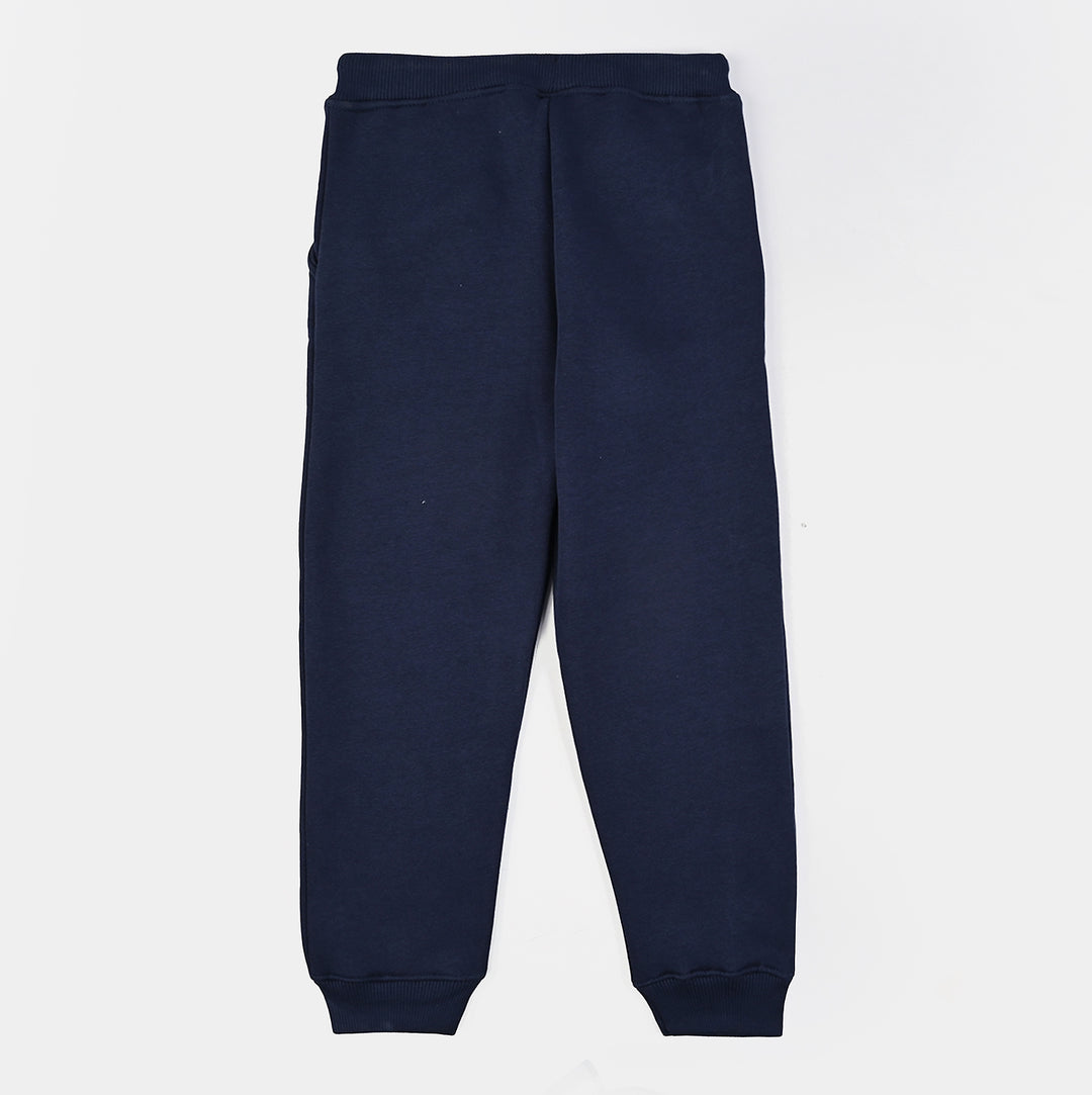Boys Fleece Pajama - NAVY