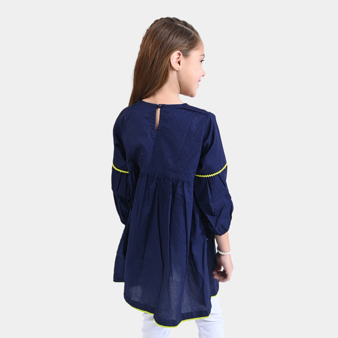 Girls Debby EMB Kurti Freedom-Navy Blue