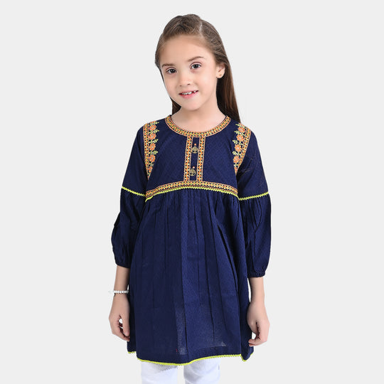 Girls Debby EMB Kurti Freedom-Navy Blue