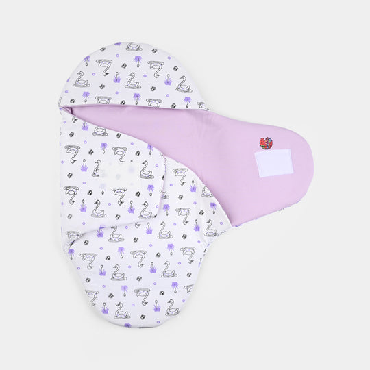 Infant Baby Foam Swaddle Duck | Purple