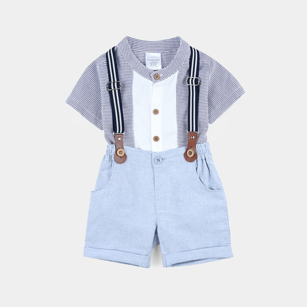 Infant Unisex Cotton Interlock Woven Suit