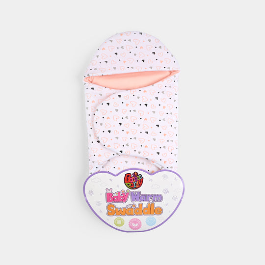 Infant Baby Foam Swaddle Heart | Peach