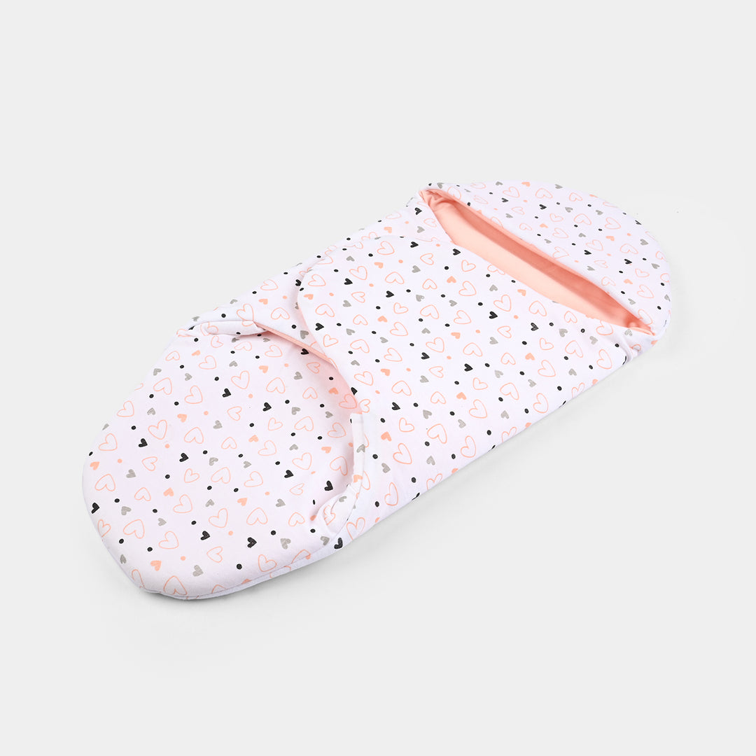 Infant Baby Foam Swaddle Heart | Peach