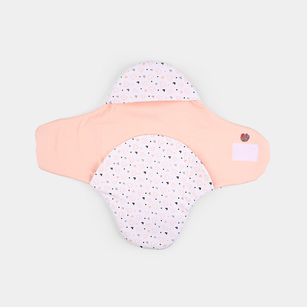 Infant Baby Foam Swaddle Heart | Peach