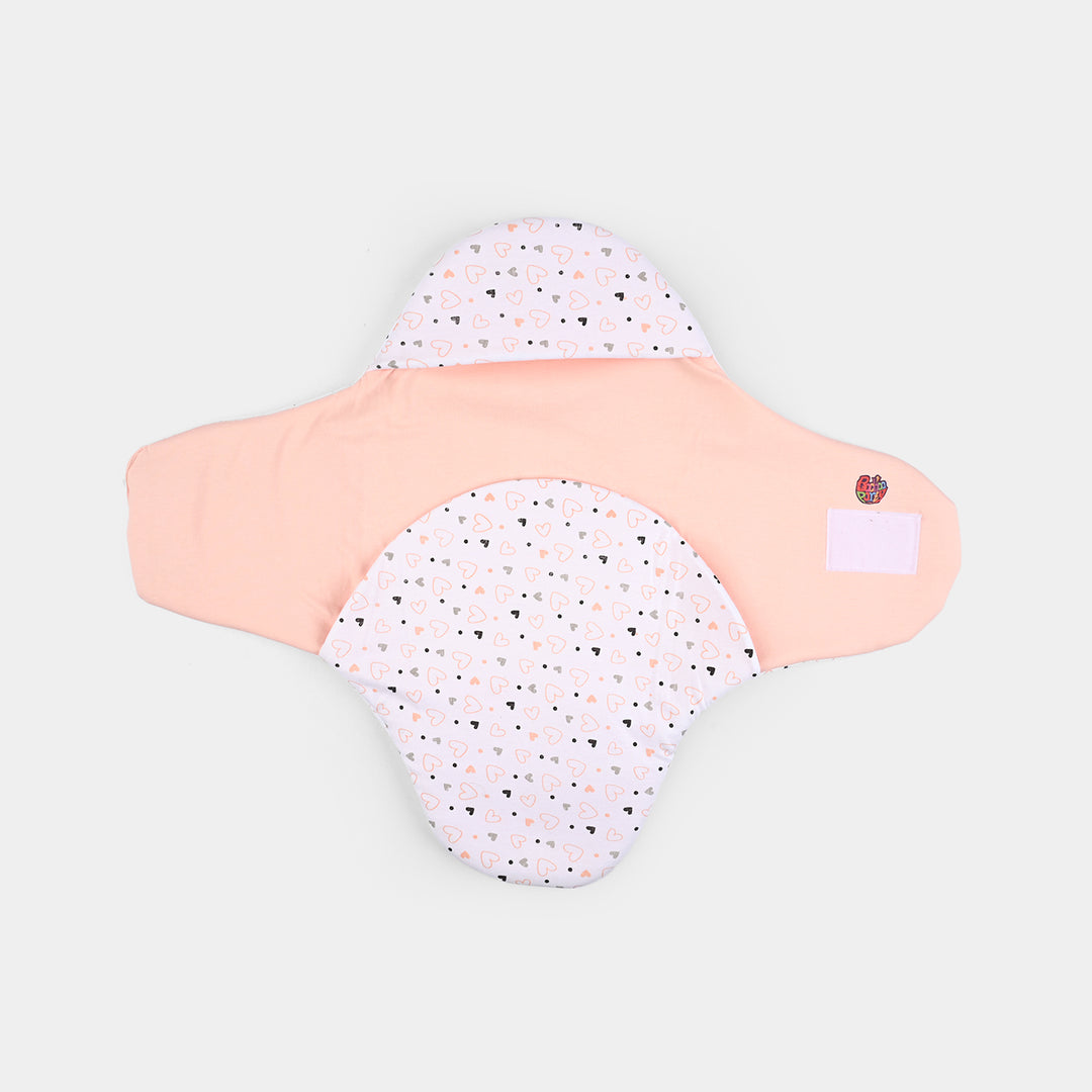 Infant Baby Foam Swaddle Heart | Peach