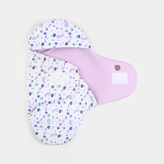 Infant Baby Foam Swaddle Flower | Purple