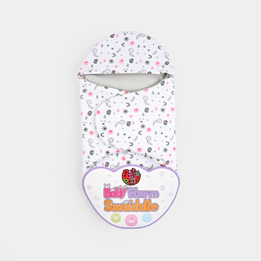 Infant Baby Foam Swaddle Flower | Grey