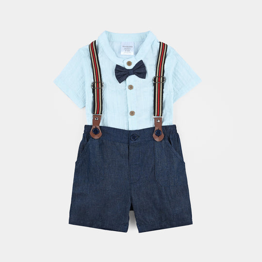 Infant Unisex Cotton Interlock Woven Suit