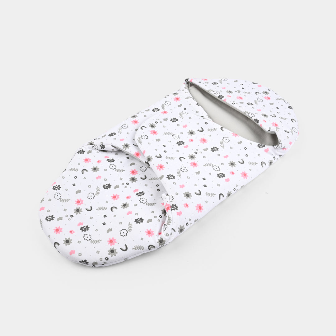 Infant Baby Foam Swaddle Flower | Grey