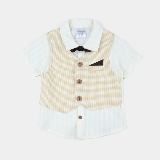 Infant Unisex Cotton Interlock Woven Suit