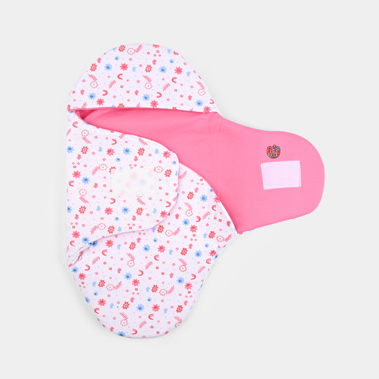 Infant Baby Foam Swaddle Flower | Pink