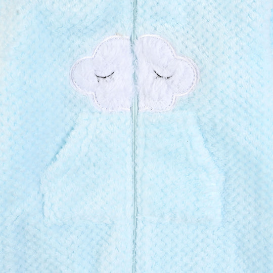 Infant Unisex Sherpa Romper-Pink