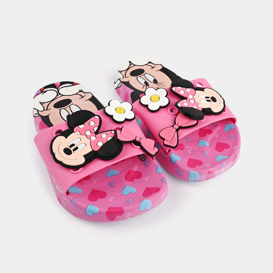 Girls Slippers 2268-4-Fuchsia