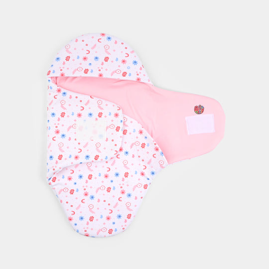 Infant Baby Foam Swaddle Flower | Light Pink