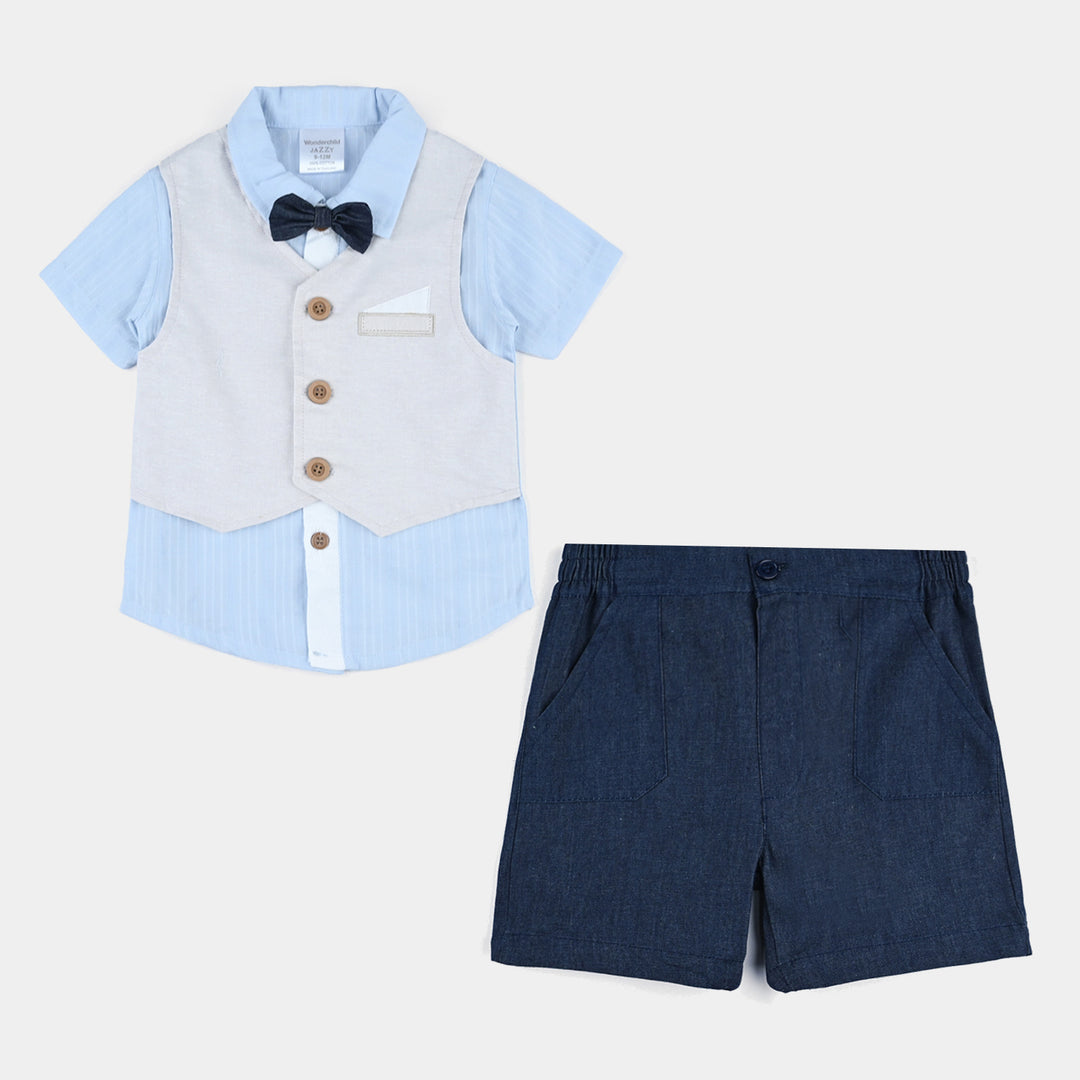 Infant Unisex Cotton Interlock Woven Suit