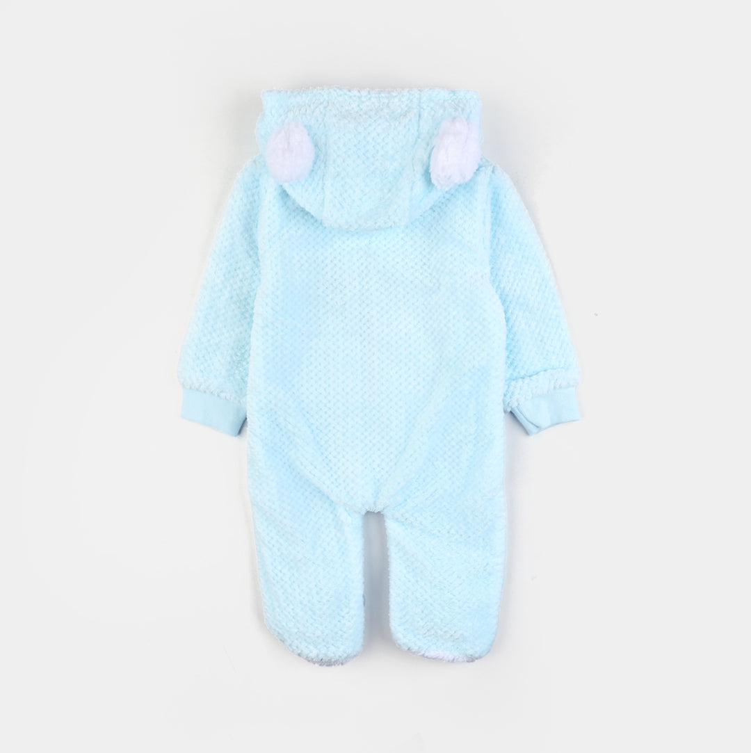 Infant Unisex Sherpa Romper-Pink