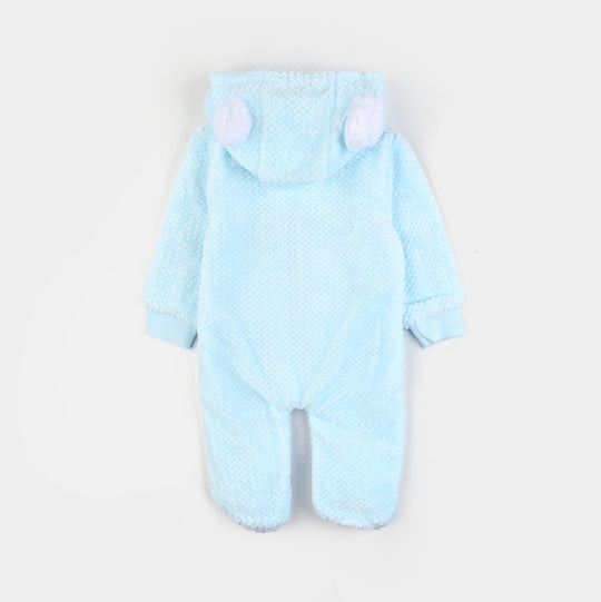 Infant Unisex Sherpa Romper-Pink