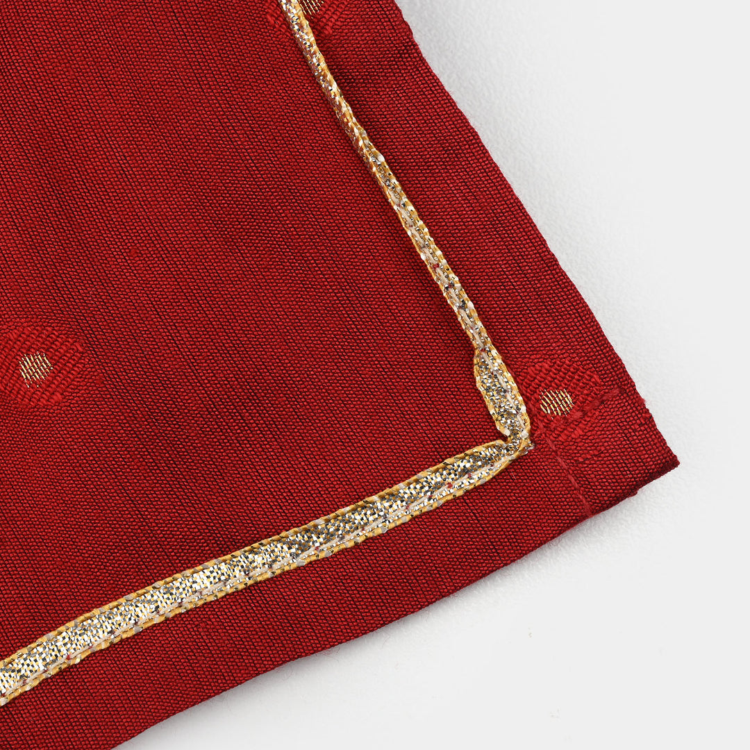 Infant Girls Jacquard 2-Piece Suit (Khumaar) - Red