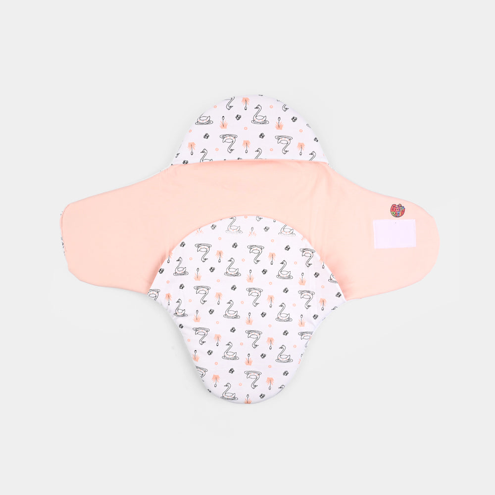 Infant Baby Foam Swaddle Duck | Peach