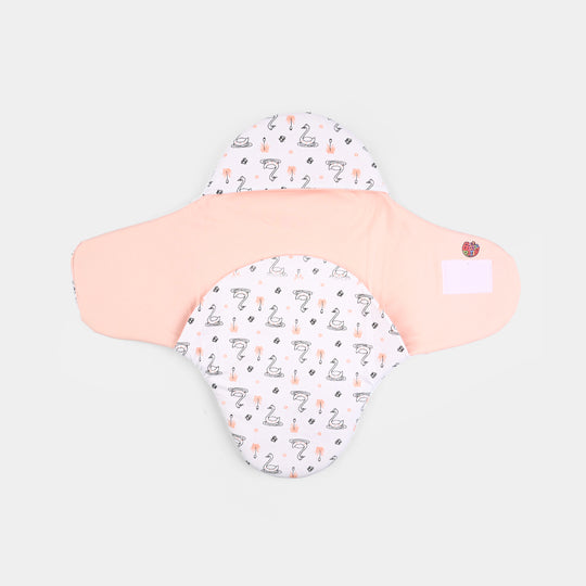 Infant Baby Foam Swaddle Duck | Peach