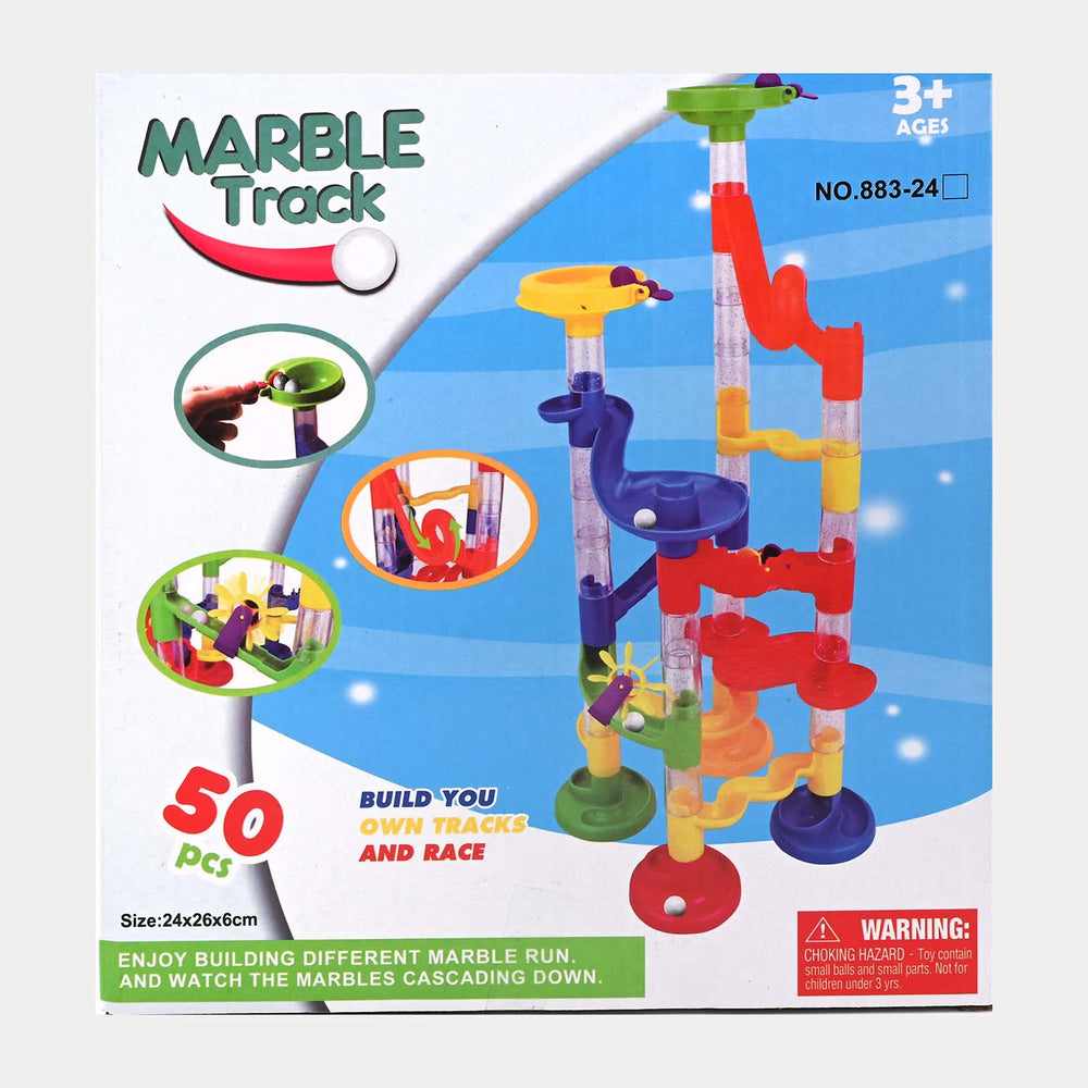 Marble Building Track with Balls