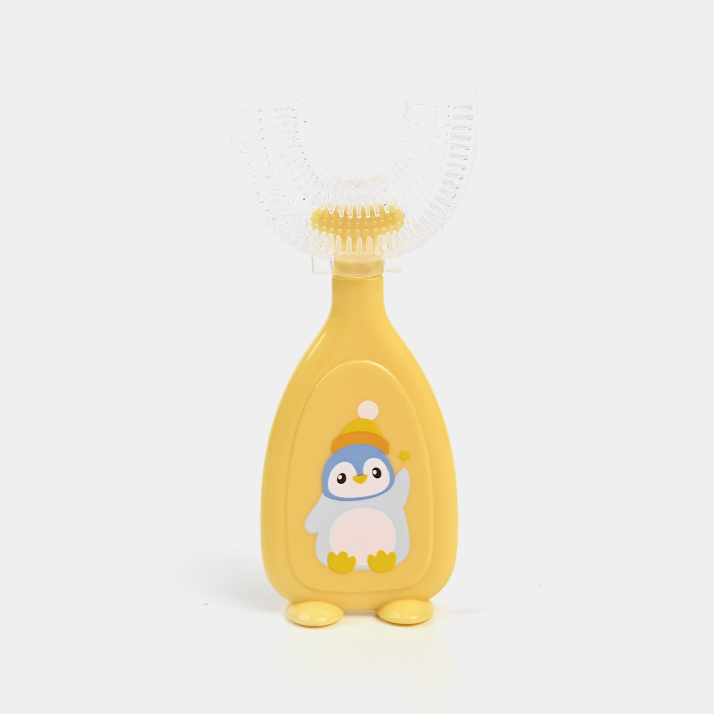 Baby U Shaped Tooth Brush + Teether | Yellow