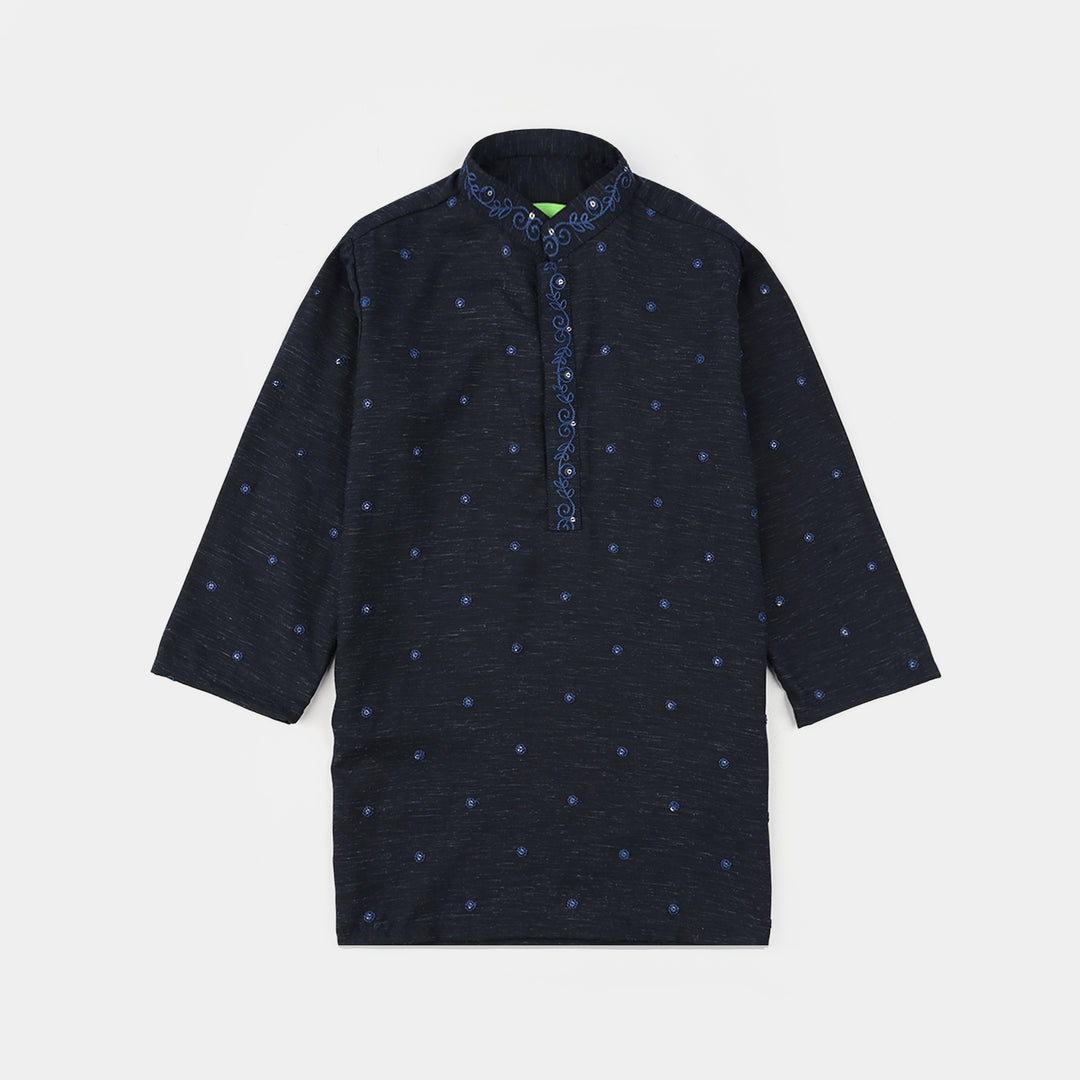 Infant Boys Poly Viscose Shalwar Suit (Royal) - Blue