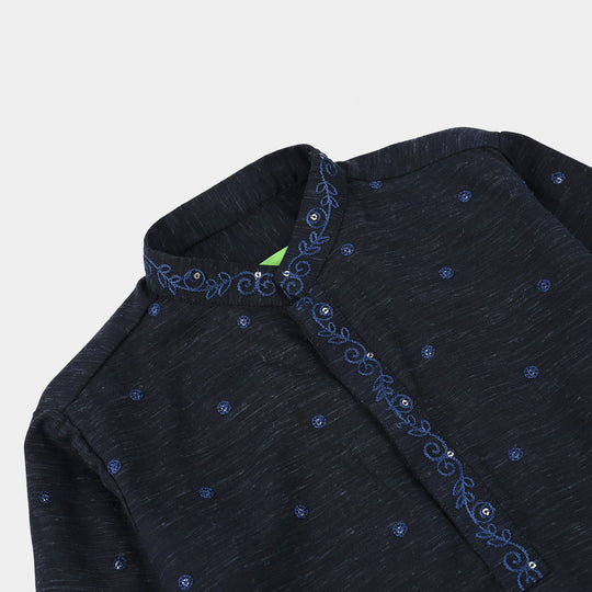 Infant Boys Poly Viscose Shalwar Suit (Royal) - Blue