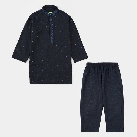 Infant Boys Poly Viscose Shalwar Suit (Royal) - Blue
