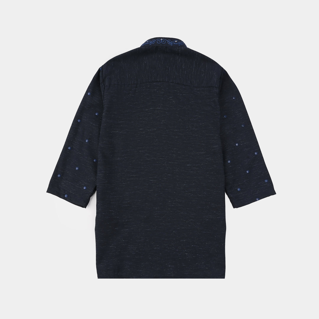 Infant Boys Poly Viscose Shalwar Suit (Royal) - Blue