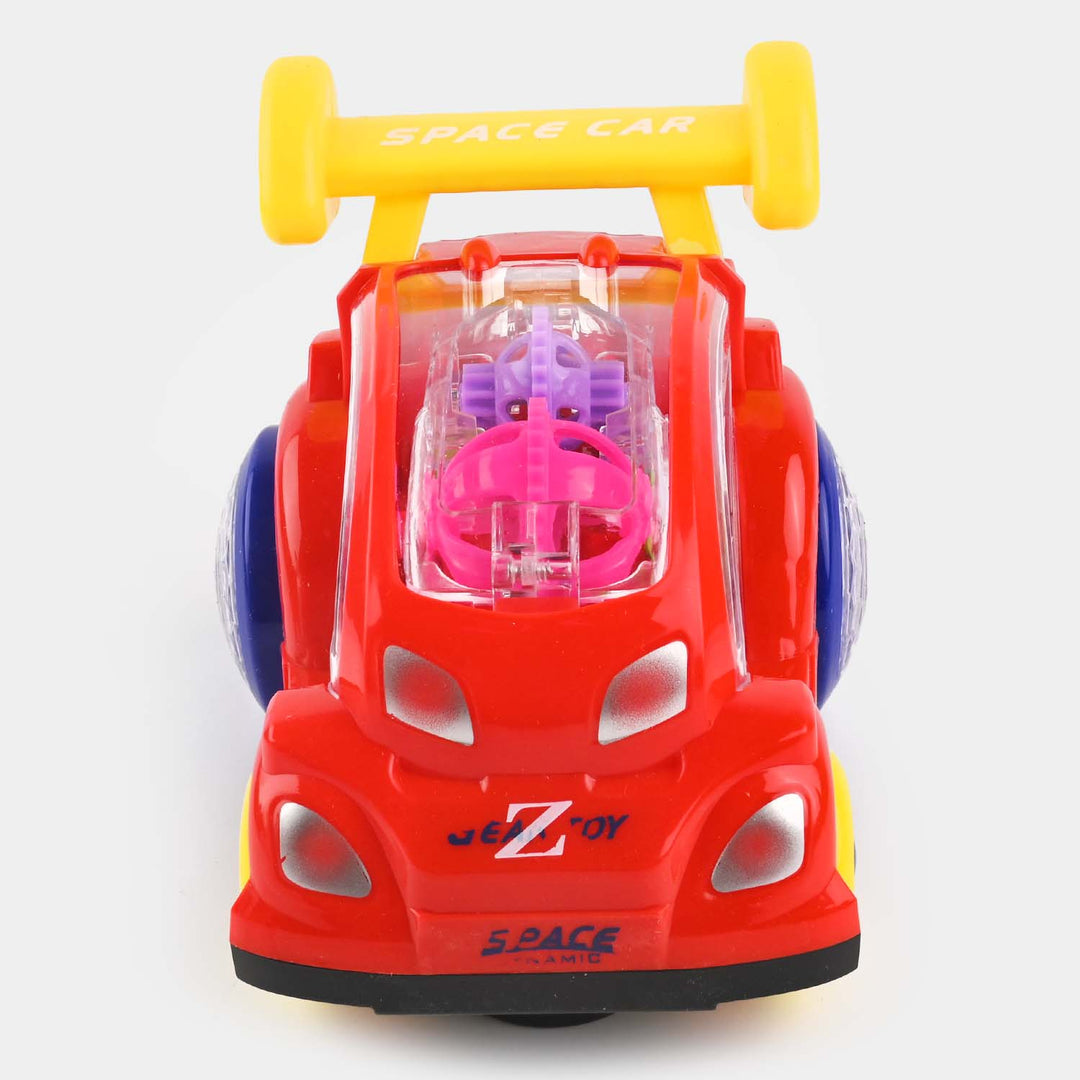 Space Puzzle Gear Car With Light & Sound